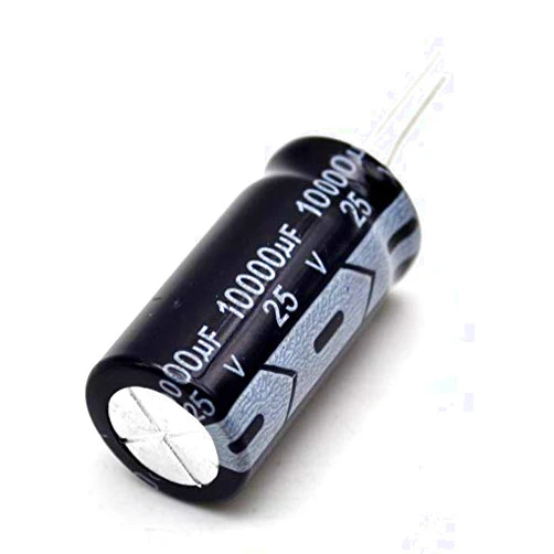 Gernal New 2PCS 10000uf 25v 25v10000uf 19 * 36mm 19X36mm 105° Radial Electrolytic Capacitor