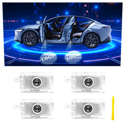 LOWEEY Car Door Lights Logo Projector Puddle Lights Compatible with 300 300C 300S 2005-2022 Accessories, No Fade 4K-HD Car Welcome Lights(4 Pack)