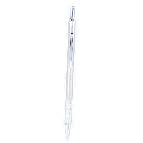 Tyenaza Scriber Pen, Scribing Pen Ceramic Marker Engraver Cutting Tool Tungsten Steel Tip for Metal/Glass (Silver)
