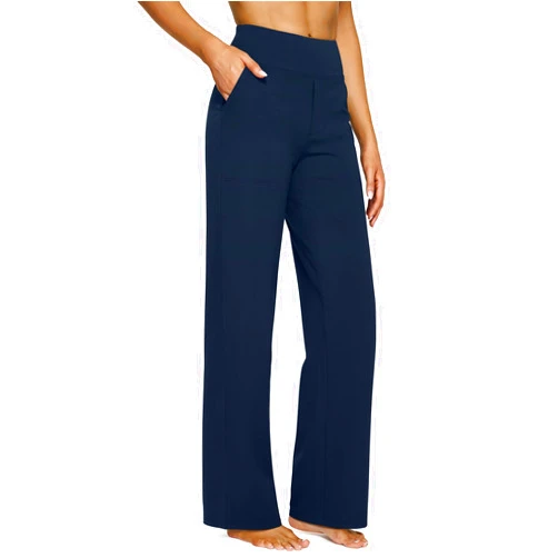 G4Free Yoga Pants Women Wide Leg Pants with Pockets High Waist Stretch Dress Casual Sweatpants Petite/Regular/Tall