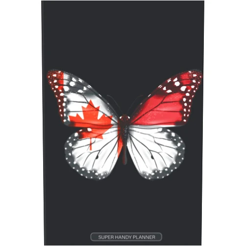Popini Country Planners Planner: Canada Indonesia Butterfly Combined Flag For Canadian Indonesian