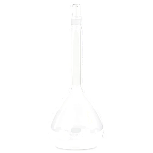 Corning Pyrex® #5640-2L, 2000mL Class A Volumetric Flasks with Pyrex® Glass Standard Taper Stopper (Single)