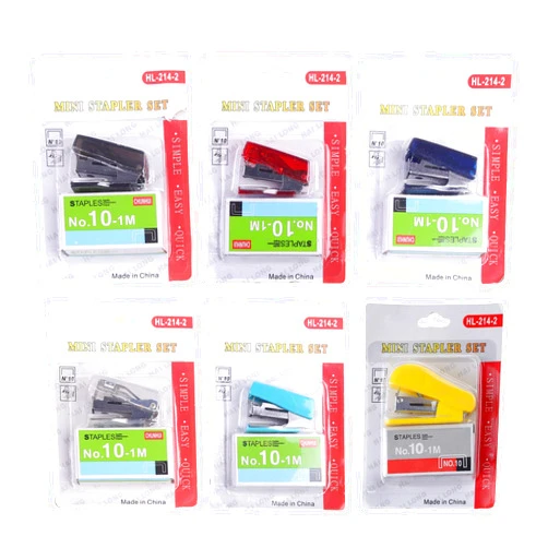 DGFJY Desktop Stapler Assorted Colors Small Table Stapler 12 Sheet Stapler Fits onto 10# for Includes with Staple Remo Mini Staplers with, As Described