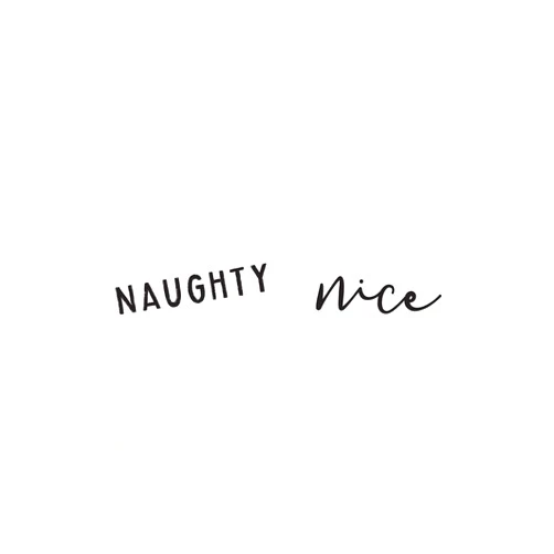 The Cotton & Canvas Co. Naughty and Nice Christmas and Holiday Absorbent Kitchen Tea Towel, Flour Sack Towel Dish Cloth, 2-Pack