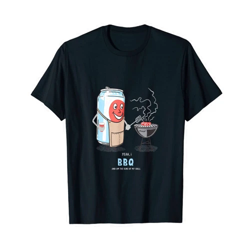 Super Tate Homie Designs Yeah, BBQ And Am The King of my Grill Cute Novelty Fun T-Shirt