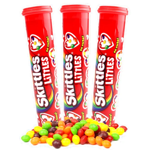 Sweetzo Limited Edition Skittle Little Tubes, Assorted Fruit Flavored Candies, Easter Basket Stuffers, 1.9 Ounces (Pack of 3)