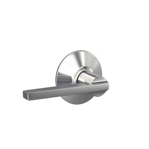 Schlage F10 LAT 625 Latitude Door Lever, Hall & Closet Passage Lock, Bright Chrome