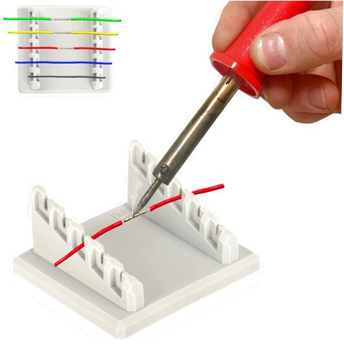 Tributary Brands Silicone Soldering Holder- Wire Holder for Soldering - Stand Alternative to Solder Clamp and Third Hand - Station and Stand Accessories