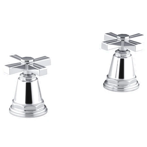 KOHLER K-T13141-3B-CP Pinstripe Bath- or Deck-mount High-flow Bath Valve Trim, Polished Chrome