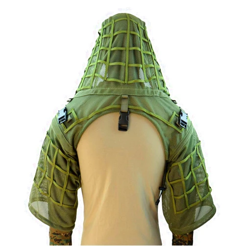 ROCOTACTICAL Sniper Ghillie Suit Foundation, Ripstop, Ghillie Viper Hood, Camouflage Sniper Coat