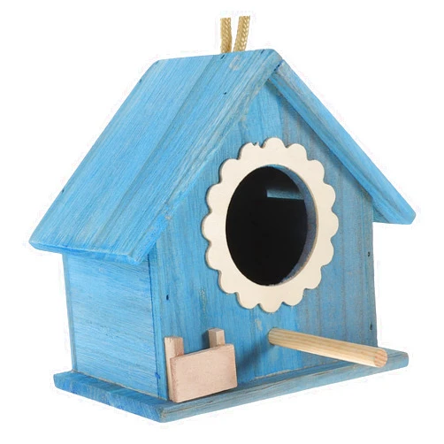 Yardenfun Wooden Bird House Hanging Bird Feeder for Outdoors Decorative Bird Nest for Wild Birds Ideal Hummingbird Feeder Decor for Backyard Birdwatching