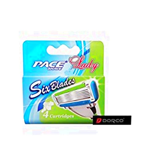 Sunba Youth Smooth TouchTM 6 Blade Razor System for Women Cartridges (Dorco Shai)(SXA2040)