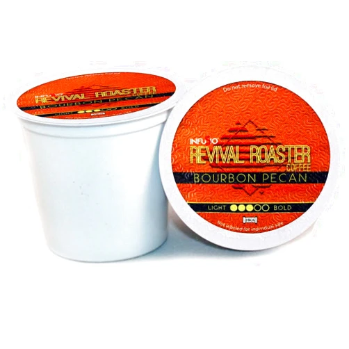 InfuSio Coffee Pods – 96 Count, Bourbon Pecan (Flavored Coffee) Single Serve Coffee Pods for Keurig K Cup® Brewers, Compatible with Keurig 2.0 Brewers