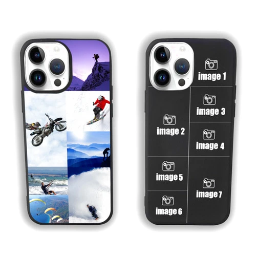 Generic Photo Phone Case, Custom Phone Case for iPhone 15 Plus Case/iPhone 15 Pro Max, Compatible with iPhone 14 Case/iPhone 13 Case/iPhone 12 Case Etc, Matching Phone Cases for Couples (7 Photos)