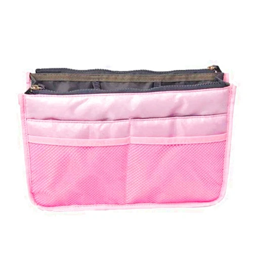 POPBLOSSOM Purse Organizer Insert Handbag Make Up Bag Pouch Purse Pouch Tidy & Neat (Light Pink)