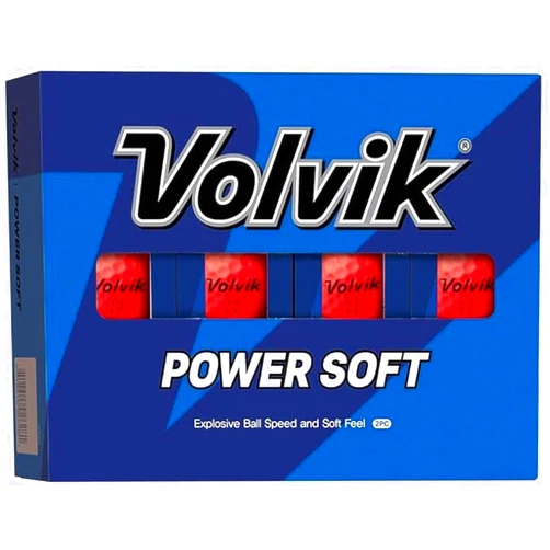 Volvik Power Soft Red Golf Balls (One Dozen)