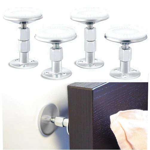 FASIUCHOI 4PCS Upgraded Headboard Stoppers for Wall, Adjustable Bed Noise Stopper with Wall Protection, Bed Stoppers for Headboard for Bed Frame, Sofa, Cabinet, Easy to Install (1.3in-3.4in)