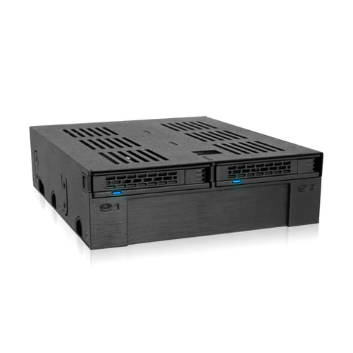 ICY DOCK 2 Bay 2.5 SAS/SATA HDD/SSD Mobile Rack + 3.5