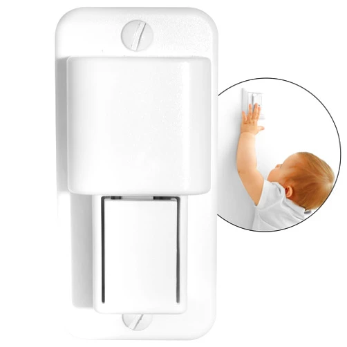 Morrise Products Child Safety Garbage Disposal Light Switch Lock | Guard Children Protect With Push and Slide Switch
