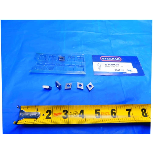 M & J Tooling LLC 6pcs New STELLRAM ECMX 12 T3 04 L-25 S3x7 P30 Carbide Inserts POSICUT - AJ0679RDT