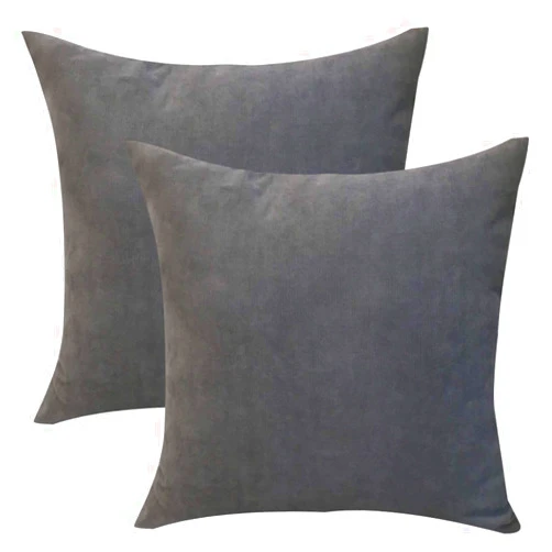 HHYYKV Velvet Soft Decorative Square Throw Pillow Cover Case Set Light Soft Cushion Covers Pillowcase Pack of 2 Décor Pillows for Sofa Bedroom Car 18