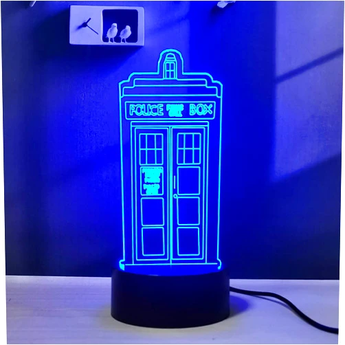 Sosowlight 3D Illusion LED Bedroom Night Light RGB 16 Color Remote Desk Lamp Room Decor for Men
