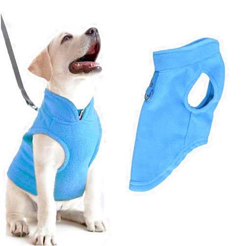 OOMIIBE Winter Pet Dog Clothes Puppy Clothing French Bulldog Coat Pug Costumes Jacket Dog Cold Weather Coats for Small Dogs Chihuahua Vest (Large,Blue)