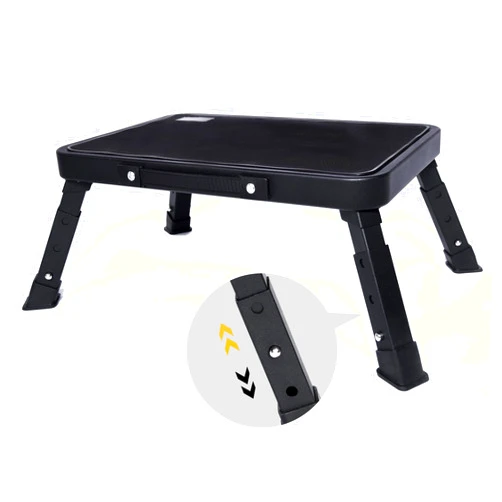 SEMQIMIUSO 3 Levels Adjustable Folding Step Stool,Foldable RV Step Stool,Safer Metal Stepping Stool for Adults and Seniors,Sturdy and Stable,350 Ibs Capacity,for Bedroom,Kitchen,Office,SUV and More Use