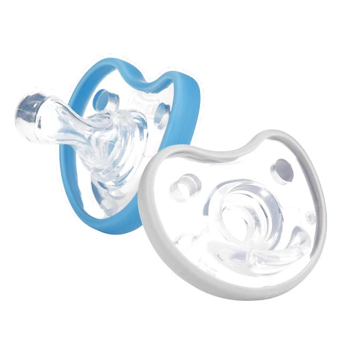 Dr. Talbot's Soft-Flex Orthodontic Pacifiers 0-6 Months, Blue/Gray, 2 Count (Pack of 1)