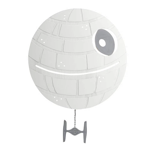 Lambs & Ivy Star Wars Signature LED Light-Up Death Star Wall Decor/Art