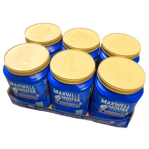 Generic Maxwell Original Medium Roast Ground Coffee 43.1 oz, Case of 6 pack. Breakroom supply