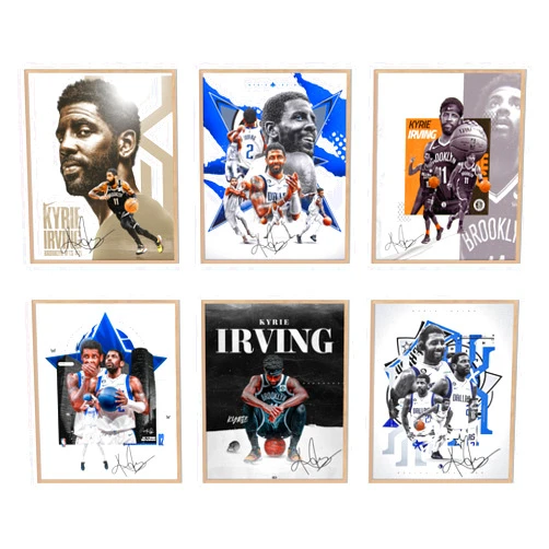 Generic Kyrie Irving Poster Wall Art Print Poster Home Bathroom Bedroom Office Living Room Decor Poster,Set Of 6,08x10 Inch Unframed Wall Art Print Poster Home Bathroom Bedroom Office Living Room Decor Poster