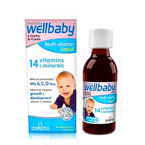 Wellbaby Multi-Vitamin Liquid 14 Vitamins and Minerals 150ml