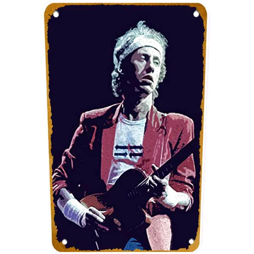 KNIOIL Guitar Mark Knopfler Poster Vintage Metal Tin sign Logo Family Club Bar Cafe Bedroom Art Wall Decoration Gift 8x12 inches