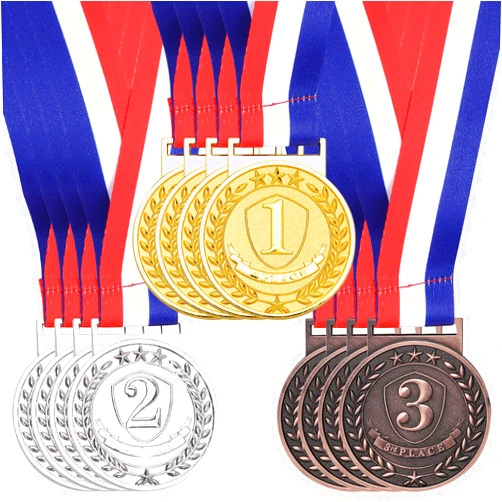 Abaokai 1st, 2nd, 3rd Award Medals, Winner Medals, Metal Award Medals with Smooth Ribbon, Perfect for School Competitions, Party, Students, Olympic Style 2 Inches
