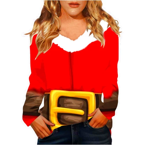 Tiljvks Deals Cheap Christmas Tops For Women Plus Size Long Sleeve Asdoklhq Rainbow Hoodies Hoodie Dress For Women Plus Size Soft Sweatshirts For Women Loose Fit Womens Tops
