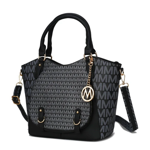 MKF Collection Shoulder Bag for Women, PU Leather Pocketbook Top-Handle Crossbody Purse Tote Satchel Handbag By Mia K
