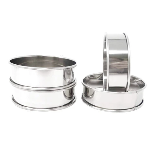 Honbay 4PCS Stainless Steel Muffin Rings Double Rolled Tart Rings Mousse Rings Mini Cake Mold Crumpet Baking Ring Mold For Kitchen Bakery (80mm/3.15