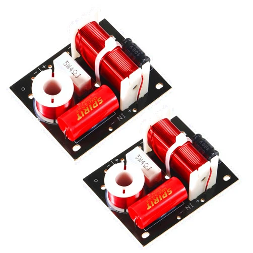 Coliao 2pcs 400W Speaker Frequency Divider 2 Way Treble/Bass 2 Unit Hi-Fi Audio Speaker Crossover Filter Frequency Distributor DIY Module