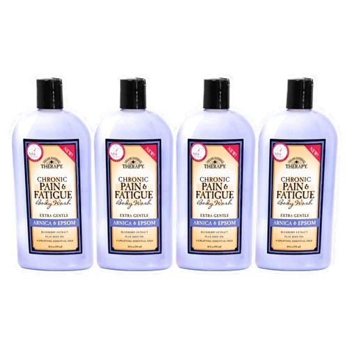 Village Naturals Therapy, Chronic Pain Relief, Body Wash, 20 oz, Pack of 4