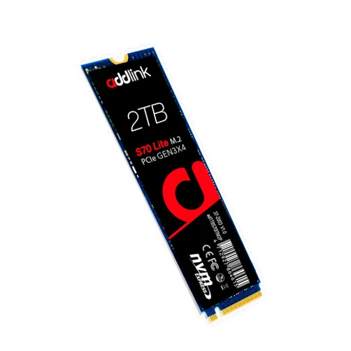 Addlink S70 Lite 2TB Ultra Durability Gaming SSD Maximum Speed 3500 MB/s Internal Solid State Hard Drive - M.2 2280 PCIe 3.0 NVMe Gen3X4 3D NAND SSD (ad2TBS70M2P)