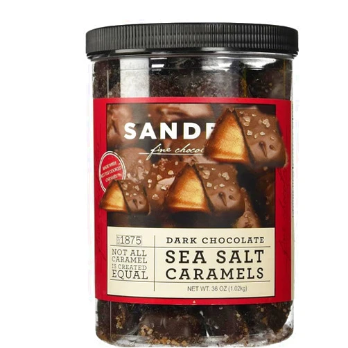 Generic Dark sander's~Chocolate Sea Salt Caramels, 36 oz (2.25 lb) (36 Oz(1 Pack))