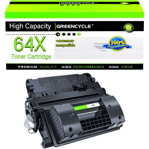 greencycle 64X Compatible High Yield Black Toner Cartridge Replacement for HP 64X CC364X for Laserjet P4015dn P4015n P4015tn P4015x P4515n P4515tn P4515 Printer Ink Cartridge (1Pack)