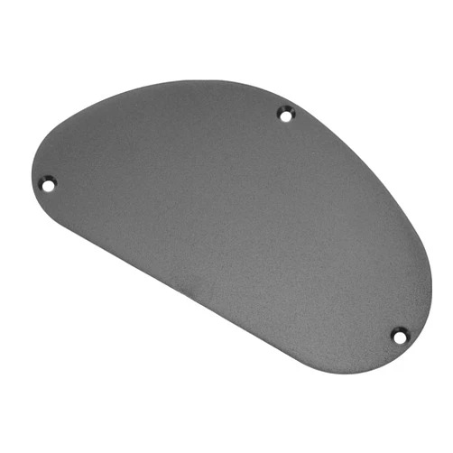 HERCHR Guitar Back Plate, Electric Guitar Bass Back Cover Plastic Cavity Plate Instrument Accessory Replacement Kidney Shape Cavity Cover Backplate (Black)