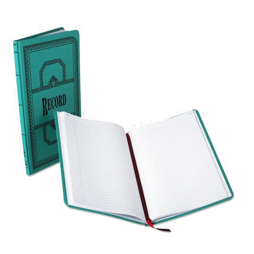 Boorum & Pease 66150R Record/Account Book, Record Rule, Blue, 150 Pages, 12 1/8 x 7 5/8