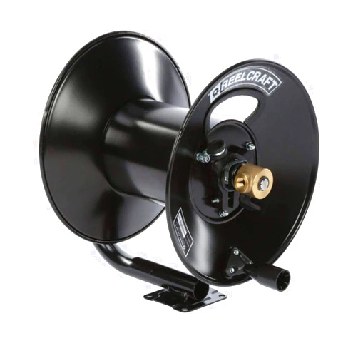 Reelcraft CT6050LN Light Industrial Hand Crank Hose Reel, 50' Air/Water Hose Not Included
