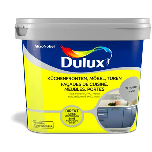 Dulux Fresh Up Renovation Paint for Kitchen Furniture, Doors, Furniture 750 ml Titanium