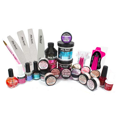 Mia Secret Professional Cover Acrylic Powders Nail Kit/Set For Beginner - Nail kit with everything - Kit de uñas acrilicas completo mia secret - Kit de polvos acrilicos cover para uñas de acrilico