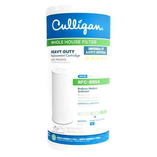 Culligan RFC-BBSA 25 Micron Whole House Water Filter for Sediment, 10