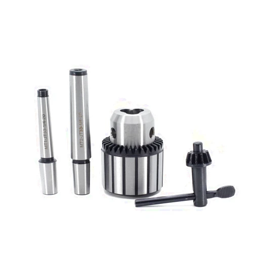 JESTUOUS Drill Chuck JESTUOUS JT33 Key Type 1/2 Inch(1-13mm) with MT1 MT2 Morse Taper Arbor Adapter Heavy Duty Chucks